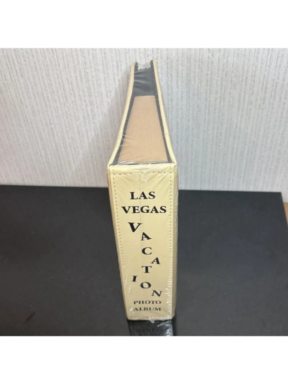Las Vegas Vacation Photo Album Vintage Casinos Landmarks Faux Leather 4x6 Photos